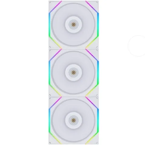 فن کیس لیان لی LIAN LI UNI FAN TL 120 3x1 REVERSE WHITE (OPEN BOX) - تصویر ۲