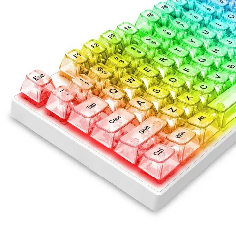 کی کپ کیبورد مکانیکال ردراگون REDRAGON KEY CAP A137 CRYSTAL WHITE - تصویر ۲