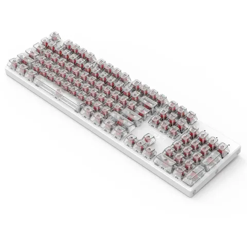کی کپ کیبورد مکانیکال ردراگون REDRAGON KEY CAP A137 CRYSTAL WHITE - تصویر ۶