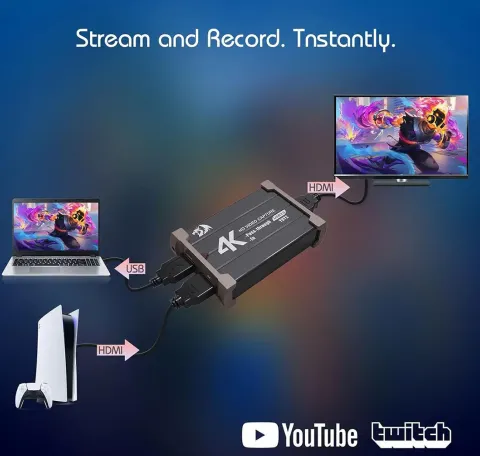 کارت کپچر REDRAGON FLASH VC321 4K CAPTURE CARD - تصویر ۲