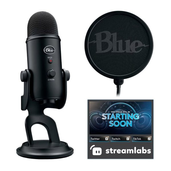 میکروفون بلو Blue Yeti – Blackout Edition + Custom Pop Filter