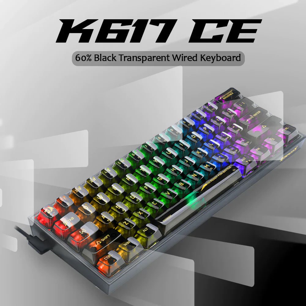 بررسی کامل کیبورد گیمینگ Redragon K617CT FIZZ BLACK 60% RGB 🎮🔥
